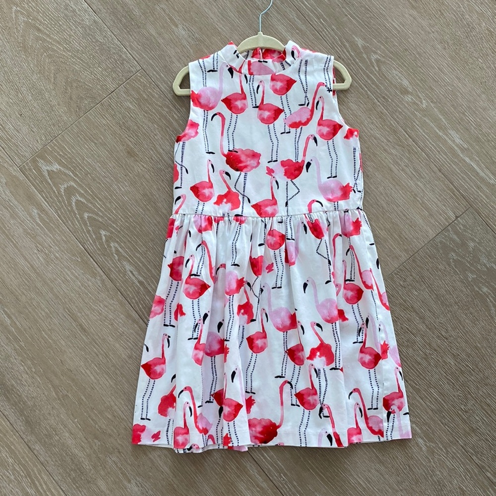 Florence Fancy flamingo design Dress! Size 4! Never worn